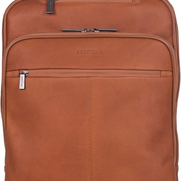 Kenneth Cole Reaction Slim Leather Backpack *** NEW WITH TAG *** NWT - Picture 9 of 16